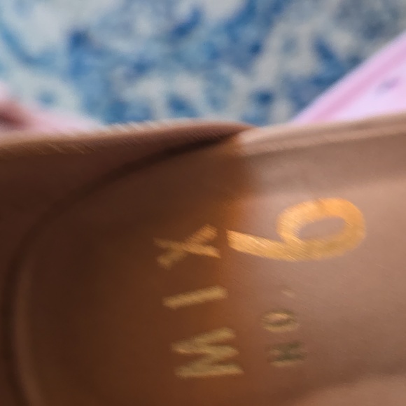 Mix No. 6 Blush Nude Block Heel Sandals Size 6 M Like New - Picture 13 of 13